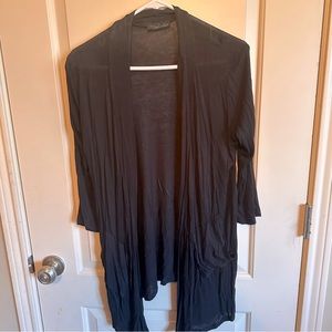 Fleurette size XL dark dark grey cardigan with pockets